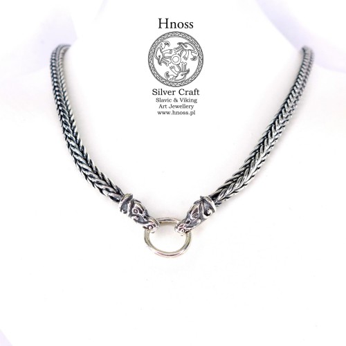 Silver Chain Fox Tail - 4mm width  50cm length with Dragon Heads SH.jpg