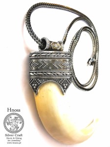 Szabla Dzika srebrny amulet naszyjnik