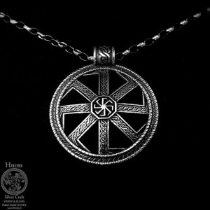 Kolovrat srebrny amulet naszyjnik I Rolo