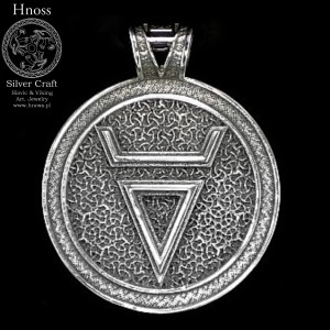 Veles srebrny amulet wisior