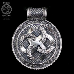 Swadziebnik srebrny amulet wisior