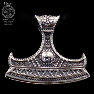 Topór Peruna II 3cm srebrny amulet wisior