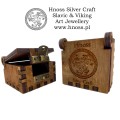 Branded Wooden Jewelry Box by Hnoss Silver Craft