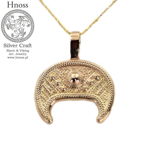 Golden Lunula by Hnoss Silver Craft