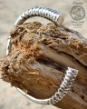 Big Silver Slavic Trumpet "Haćki" Bracelet - Early Middle Ages by Hnoss Silver Craft