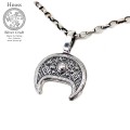 Lunula srebrny amulet naszyjnik 2cm Rolo Hnoss Silver Craft