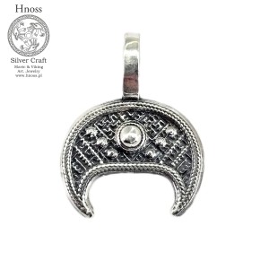 Lunula srebrny amulet wisior 2cm