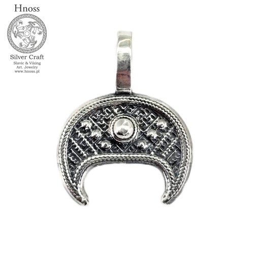 Lunula srebrny amulet wisior 2cm Hnoss Silver Craft