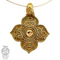 Rozeta Jaćwieska brąz amulet naszyjnik Hnoss Silver Craft