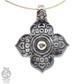 Rozeta Jaćwieska srebrny amulet wisior 5/4cm Hnoss Silver Craft