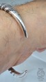 Lunula srebrny amulet bransoleta igłowa 3 Hnoss Silver Craft