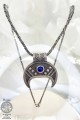 Srebrny naszyjnik Lunula z Lapis lazuli z Hnoss Silver Craft