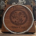 Srebrna Grzywnia - Torque naszyjnik amulet Ruś Kijowska X AD z Hnoss Silver Craft