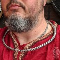 Srebrna Grzywnia - Torque naszyjnik amulet Ruś Kijowska X AD z Hnoss Silver Craft