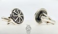 Srebrne spinki do mankietów kolovrat hnoss silver craft