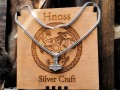 Mjölnir-Młot Thora 3cm Reko, wyspa Oland srebrny łańcuch grubość 4mm długość 60cm z Hnoss Silver Craft