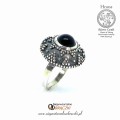 Great Moravian Silver Slavic Ring Garnet with Onyx SH.jpg