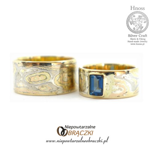 Obrączki mokume Gane Zaku.jpg