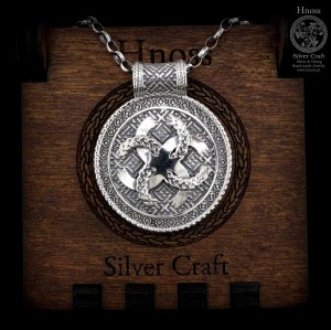 Swadziebnik srebrny amulet naszyjnik Rolo