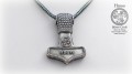 Mjölnir Silver Pendant found at Bredsätra in Öland-Sweden - Viking Age by Hnoss Silver Craft - revers FB 2.jpg