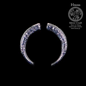 Pierścień Reko srebrny amulet Haćki, Podlasie