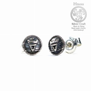 Piny Veles srebrne kolczyki sztyfty 6mm