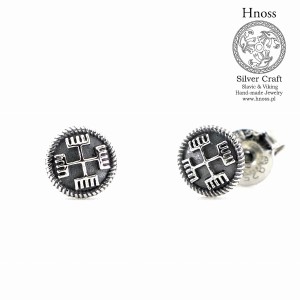 Piny Ręce Boga srebrne kolczyki sztyfty 6mm