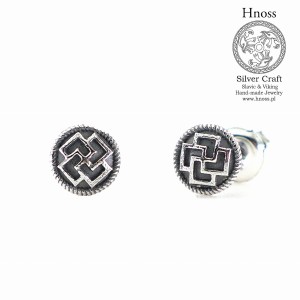 Piny Swarzyca srebrne kolczyki sztyfty 6mm