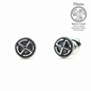 Piny Swarga srebrne kolczyki sztyfty 6mm