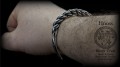 Silver Braided & Hammered Needle Viking & Slavic Lunula Bracelet II - FB 1.jpg