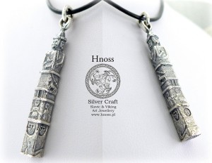 Światowid ze Zbrucza - srebrny amulet wisior - Mały 4,6cm