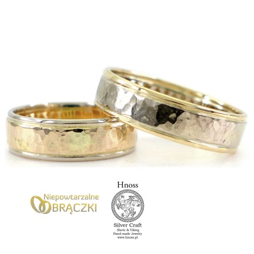 Gold Hammered Wedding Rings IV SH.jpg