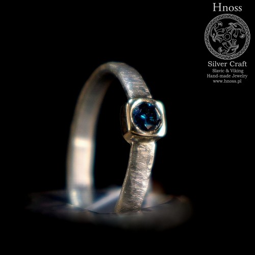 Silver Ring with Gold Cube & Diamond SH.jpg