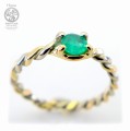 Gold Twisted Ring with Emerald SH.jpg