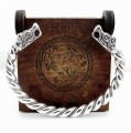 Viking Silver Bracelet with Fenrir Wolf Heads SH.jpg